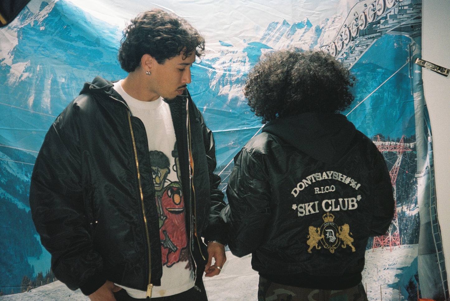 Ski Club Bomber jacket w/ Hood