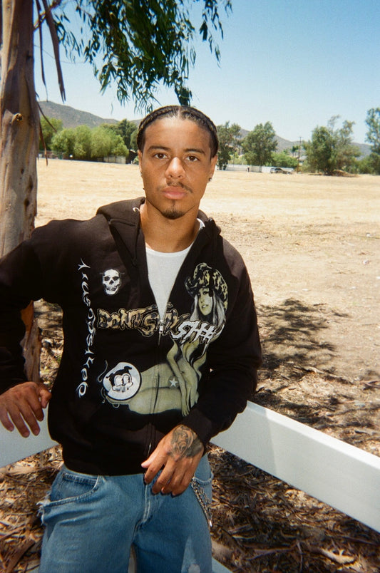 DONTSAYSH#%! “TATTOO BLACK ZIP UP HOODIE