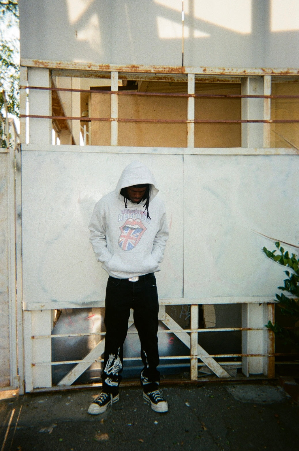 DONTSAYSH#%! RECORDS RHINESTONE PULLOVER HOODIE