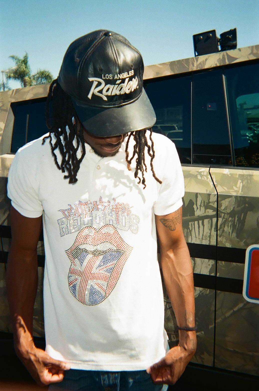 DSS Records Rhinestone Polo