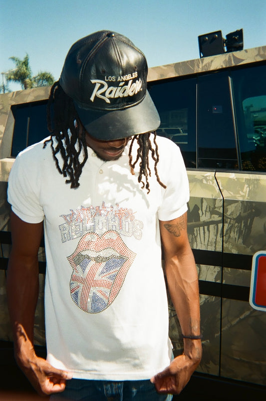 DSS Records Rhinestone Polo