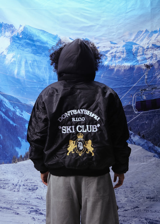 Ski Club Bomber jacket w/ Hood