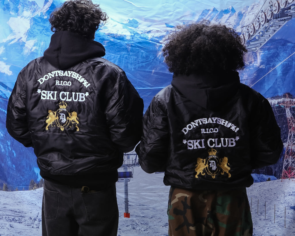 Ski Club Bomber jacket w/ Hood