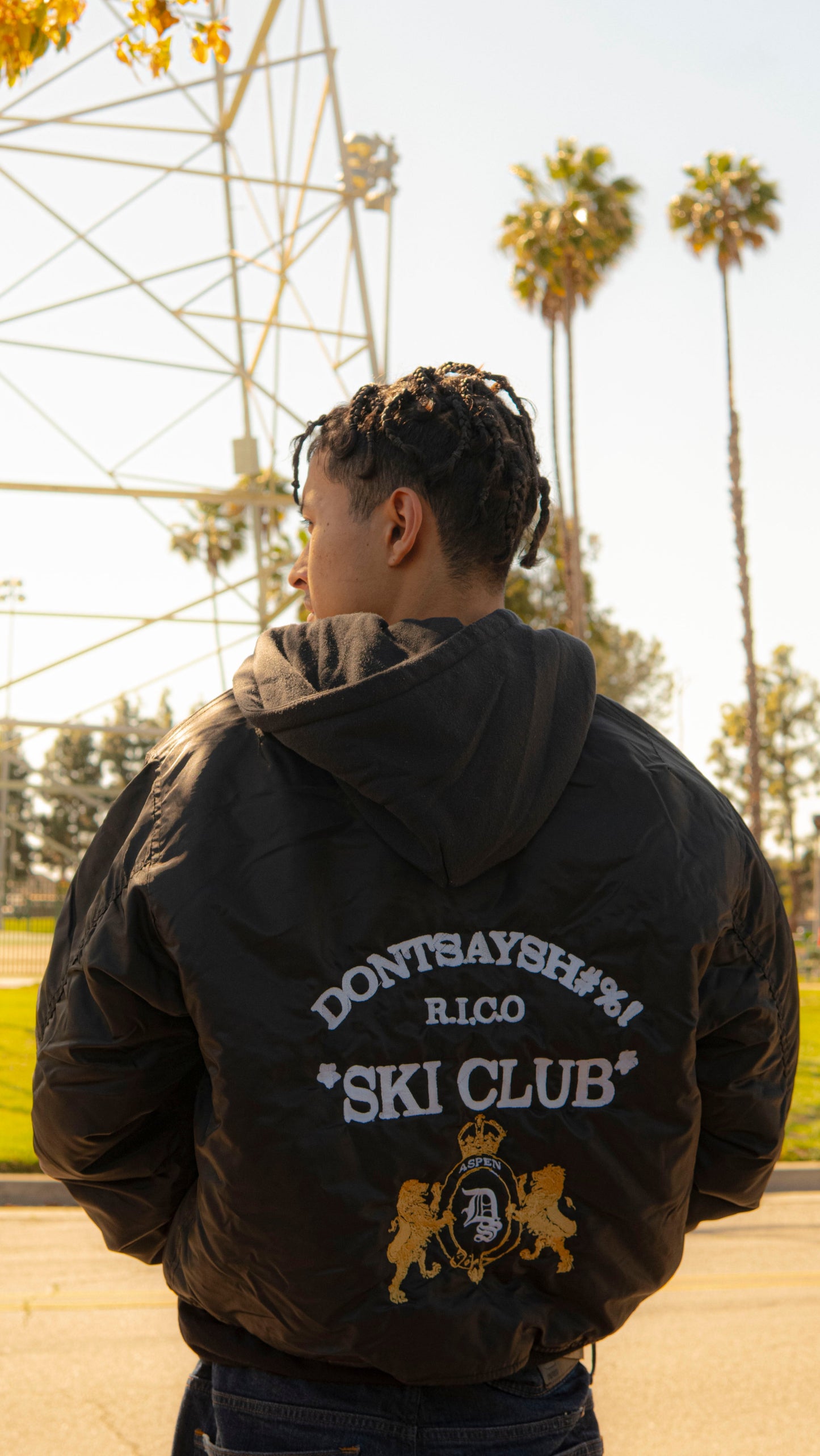 Ski Club Bomber jacket w/ Hood